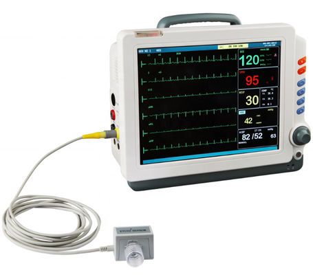 kwaliteit  Competitive 12.1 Inch Medical Metal Display With Capnograph Multiparameter Smart Icu Price Ambulance Patient Monitor fabriek