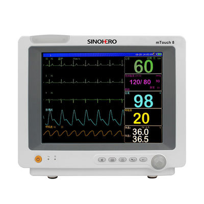 kwaliteit  Medical Parameters 12.1 Patient Monitor 6" First Aid Devices Patient Monitor Mtouch8 Vital Signs Monitor Price fabriek