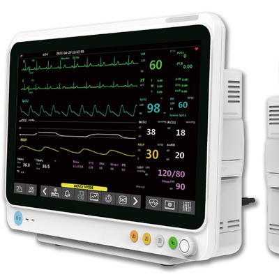 ICU 12.1 Inch Touchable LCD CE Plug-in Patient Monitor Multiparameter Bedside ICU