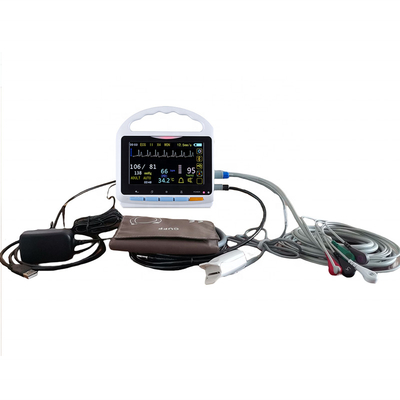 Home CE APPROVED 5 Inch Android Wifi Battery Built-in Touch Screen Multiparameter Medical Patient Monitor For Adult Pediatric
