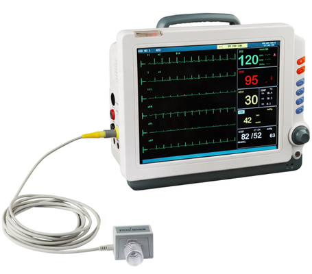 Competitive 12.1 Inch Medical Metal Display With Capnograph Multiparameter Smart Icu Price Ambulance Patient Monitor
