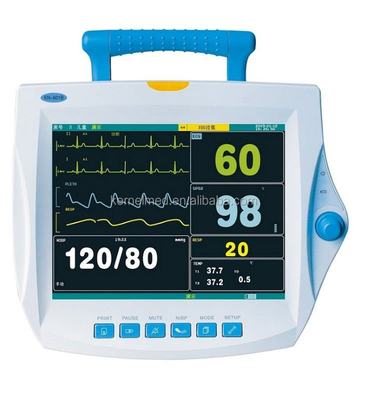 Essential ICU CCU Operating Room Monitor Core KN-601B CE Approved Veterinary Vital Signs Monitor 12.1 Inch Multiparameter Portable Patient Monitor