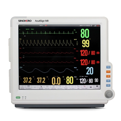 Plastic High Quality CE Certificated 17&quot; Display Medical Portable Icu Bedside Monitor Multipara Patient Monitor