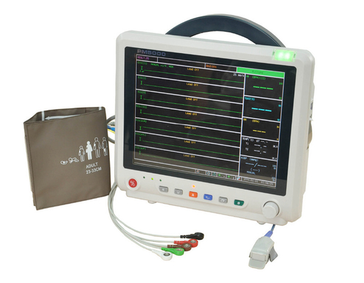 12.1 Inch Animal Hospitals And Clinics / Portable Veterinary Patient Monitor PM5000V Thermal Recorder Veterinary Patient Monitor