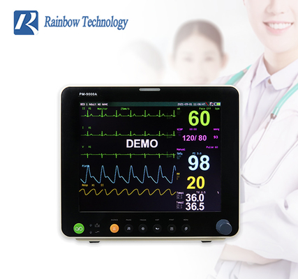 Hospital Bedside Medical Equipment Hospital Touch Screen Multi Parameter Patient Monitor
